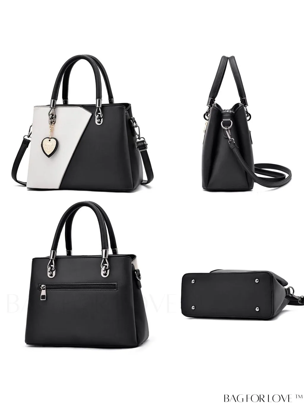 BagForLove - I IHAYNER Ladies Leather Handbag: Top-handle Tote with Contrast Color Stitching and Satchel Design