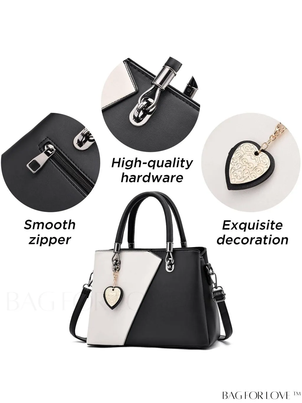 BagForLove - I IHAYNER Ladies Leather Handbag: Top-handle Tote with Contrast Color Stitching and Satchel Design