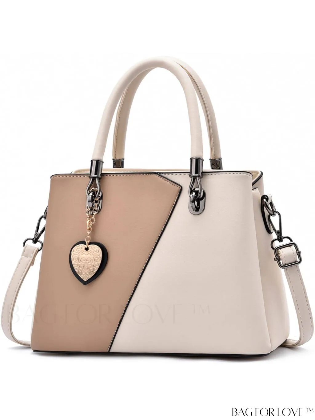 BagForLove - I IHAYNER Ladies Leather Handbag: Top-handle Tote with Contrast Color Stitching and Satchel Design