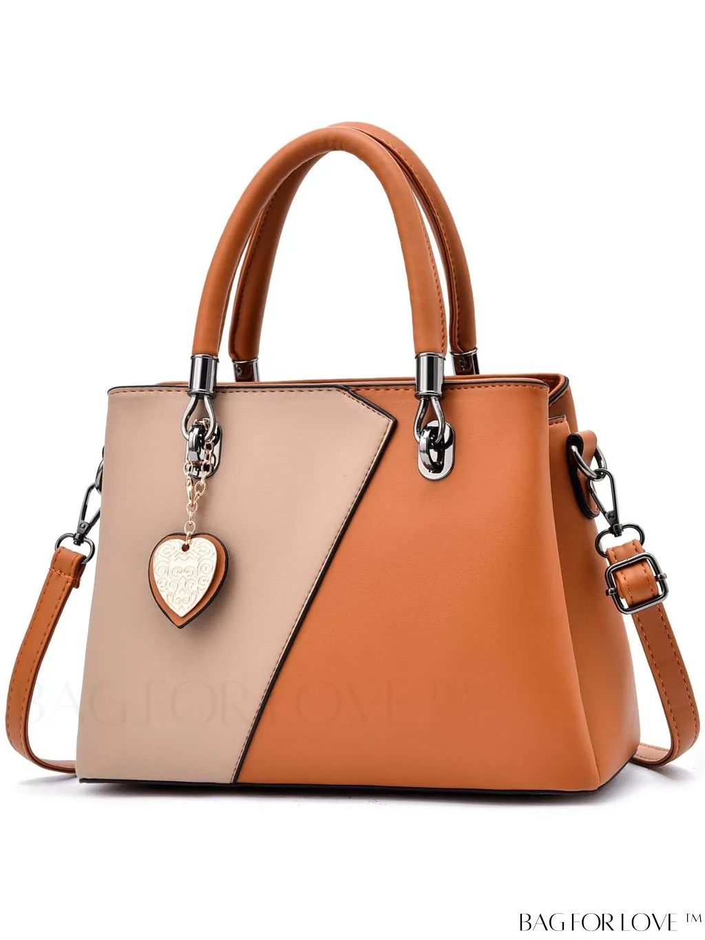 BagForLove - I IHAYNER Ladies Leather Handbag: Top-handle Tote with Contrast Color Stitching and Satchel Design