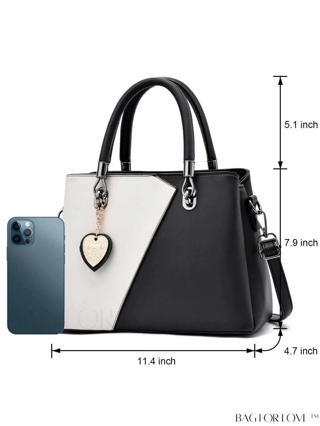 BagForLove - I IHAYNER Ladies Leather Handbag: Top-handle Tote with Contrast Color Stitching and Satchel Design