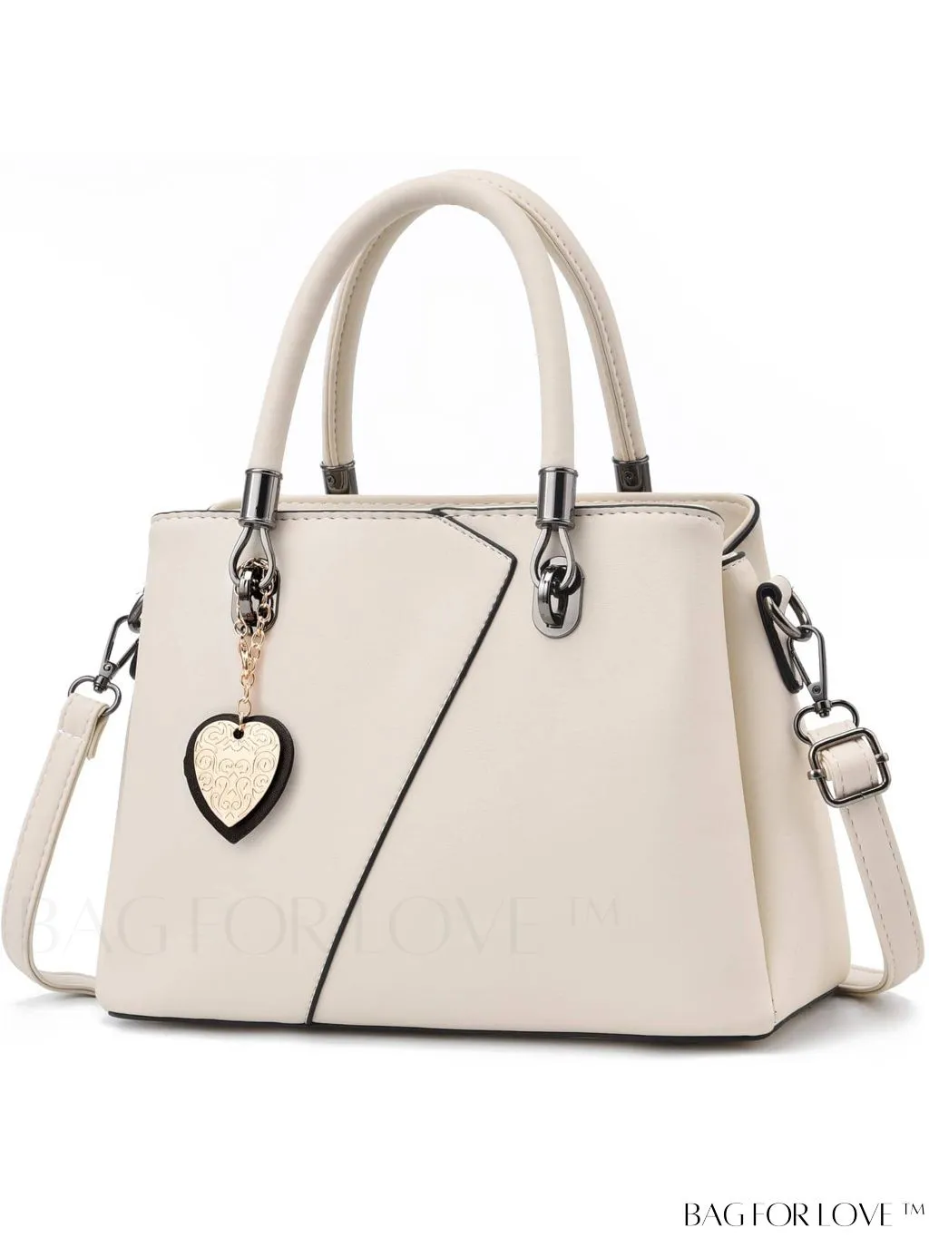 BagForLove - I IHAYNER Ladies Leather Handbag: Top-handle Tote with Contrast Color Stitching and Satchel Design