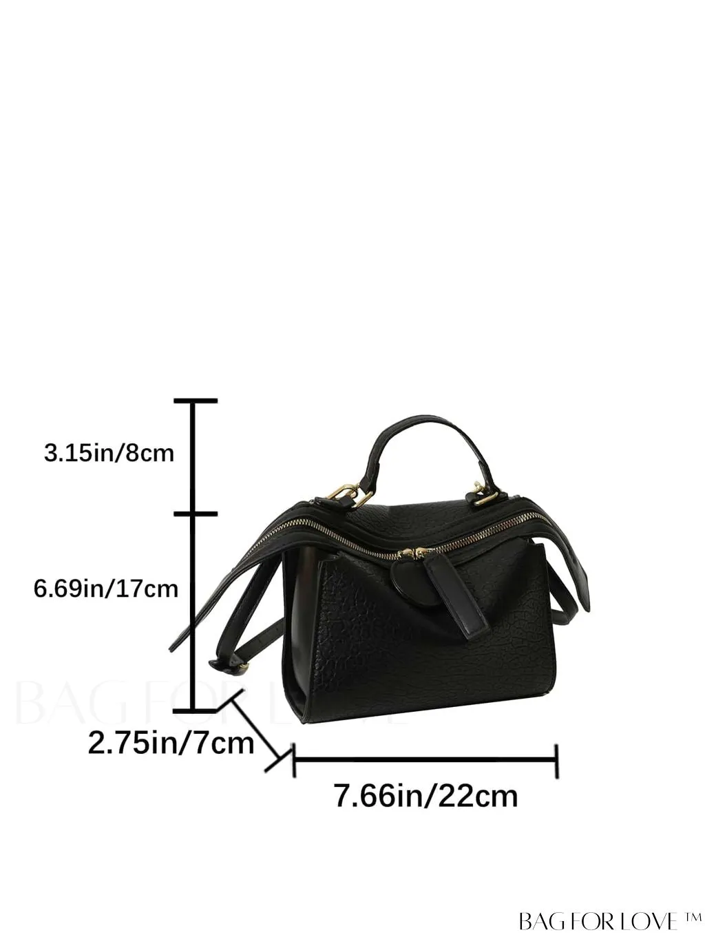 BagForLove - Minimalist Top Handle Satchel Bag in Solid Color