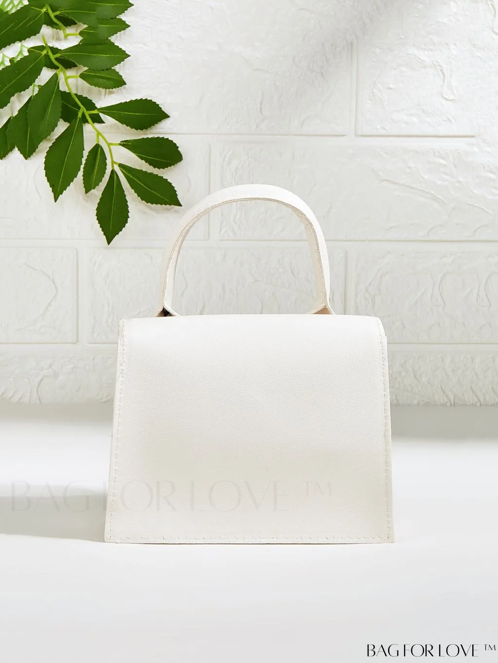BagForLove - Neon Lime Square Mini Bag with Chain Flap in PU Leather