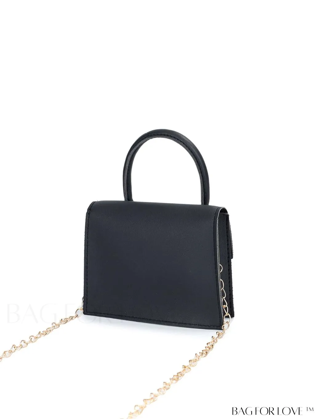 BagForLove - Neon Lime Square Mini Bag with Chain Flap in PU Leather