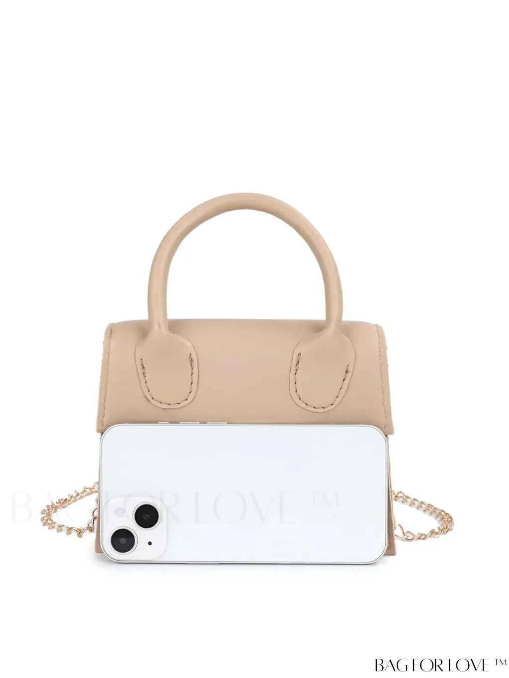 BagForLove - Neon Lime Square Mini Bag with Chain Flap in PU Leather