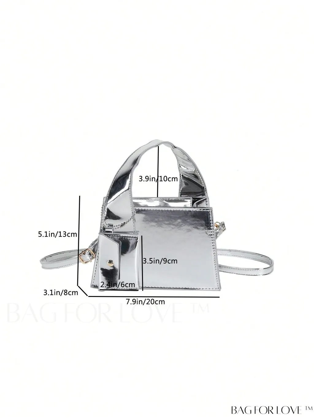 BagForLove - Sleek Square Bag with Integrated Coin Purse: A Modern Minimalist Accessory