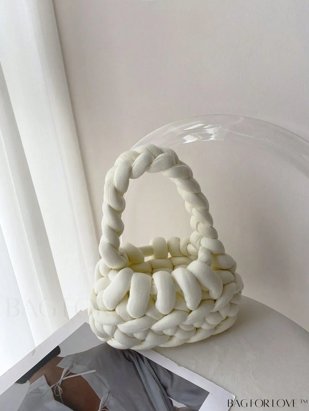 BagForLove - Stylish Solid Color Crochet Bag - A Minimalist Must-Have!