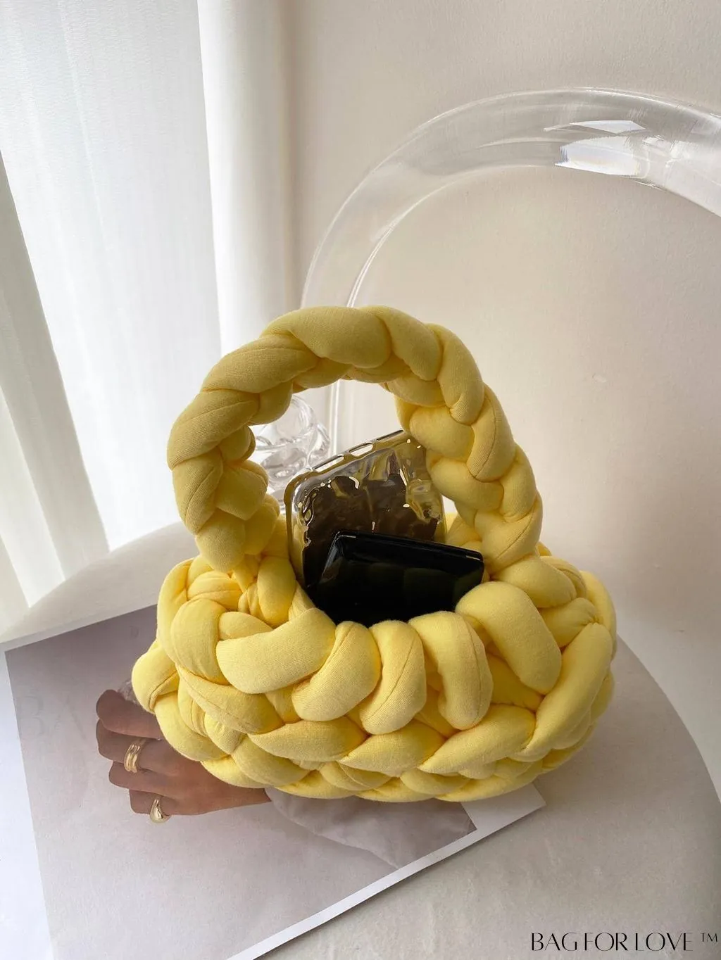 BagForLove - Stylish Solid Color Crochet Bag - A Minimalist Must-Have!