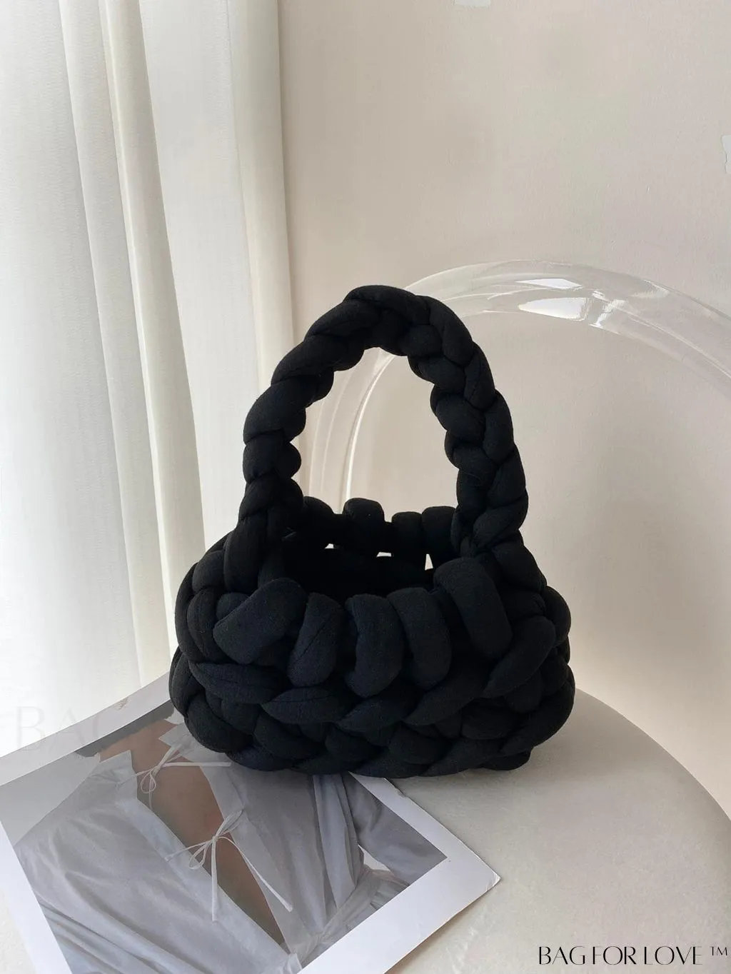 BagForLove - Stylish Solid Color Crochet Bag - A Minimalist Must-Have!
