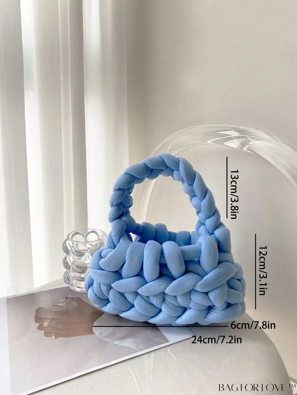 BagForLove - Stylish Solid Color Crochet Bag - A Minimalist Must-Have!