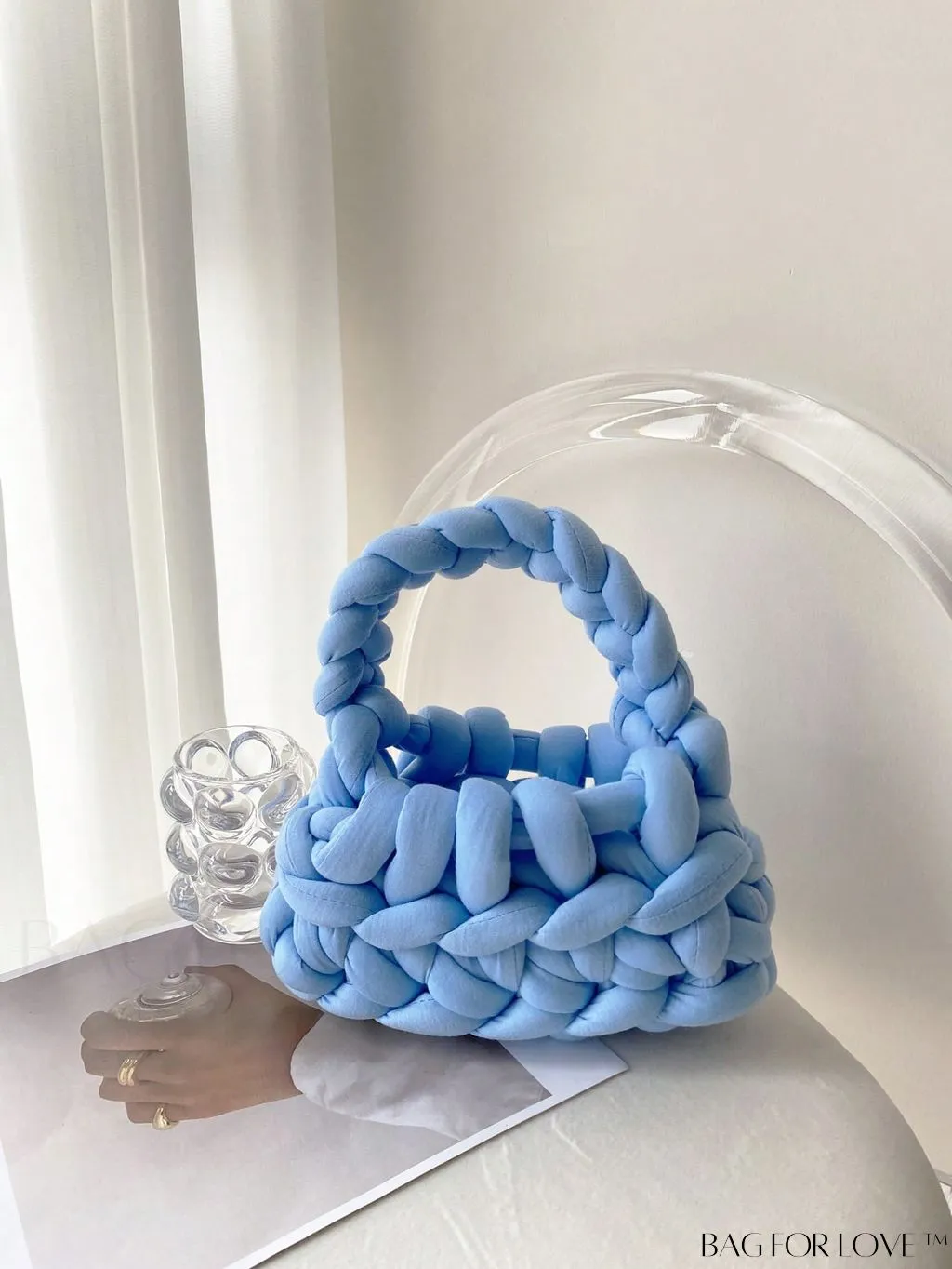 BagForLove - Stylish Solid Color Crochet Bag - A Minimalist Must-Have!