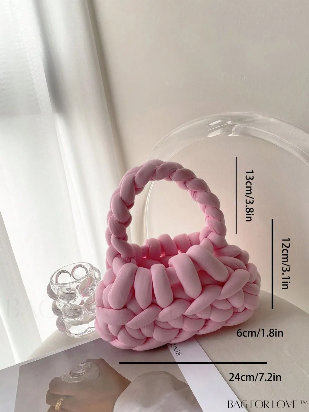 BagForLove - Stylish Solid Color Crochet Bag - A Minimalist Must-Have!