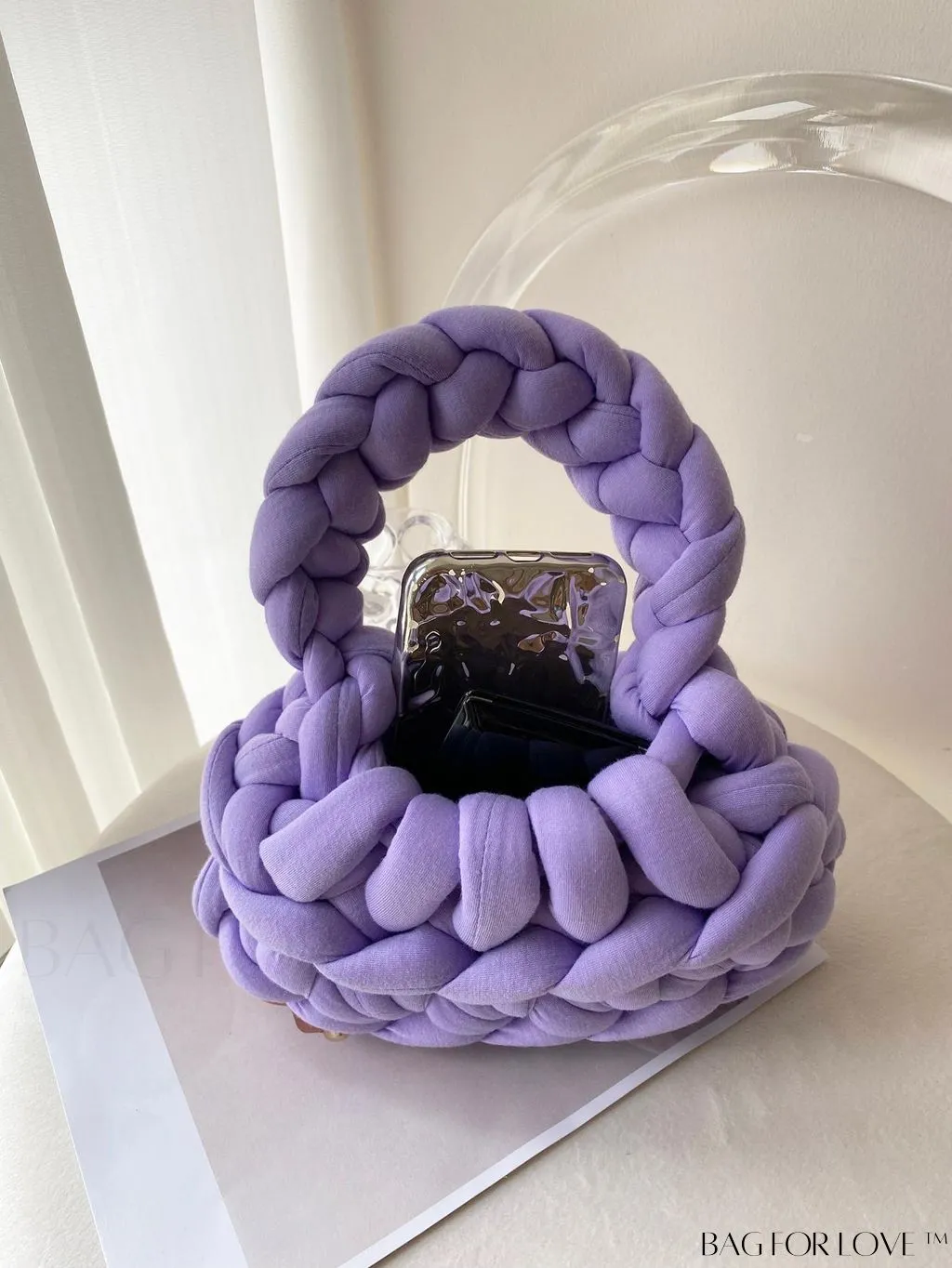 BagForLove - Stylish Solid Color Crochet Bag - A Minimalist Must-Have!