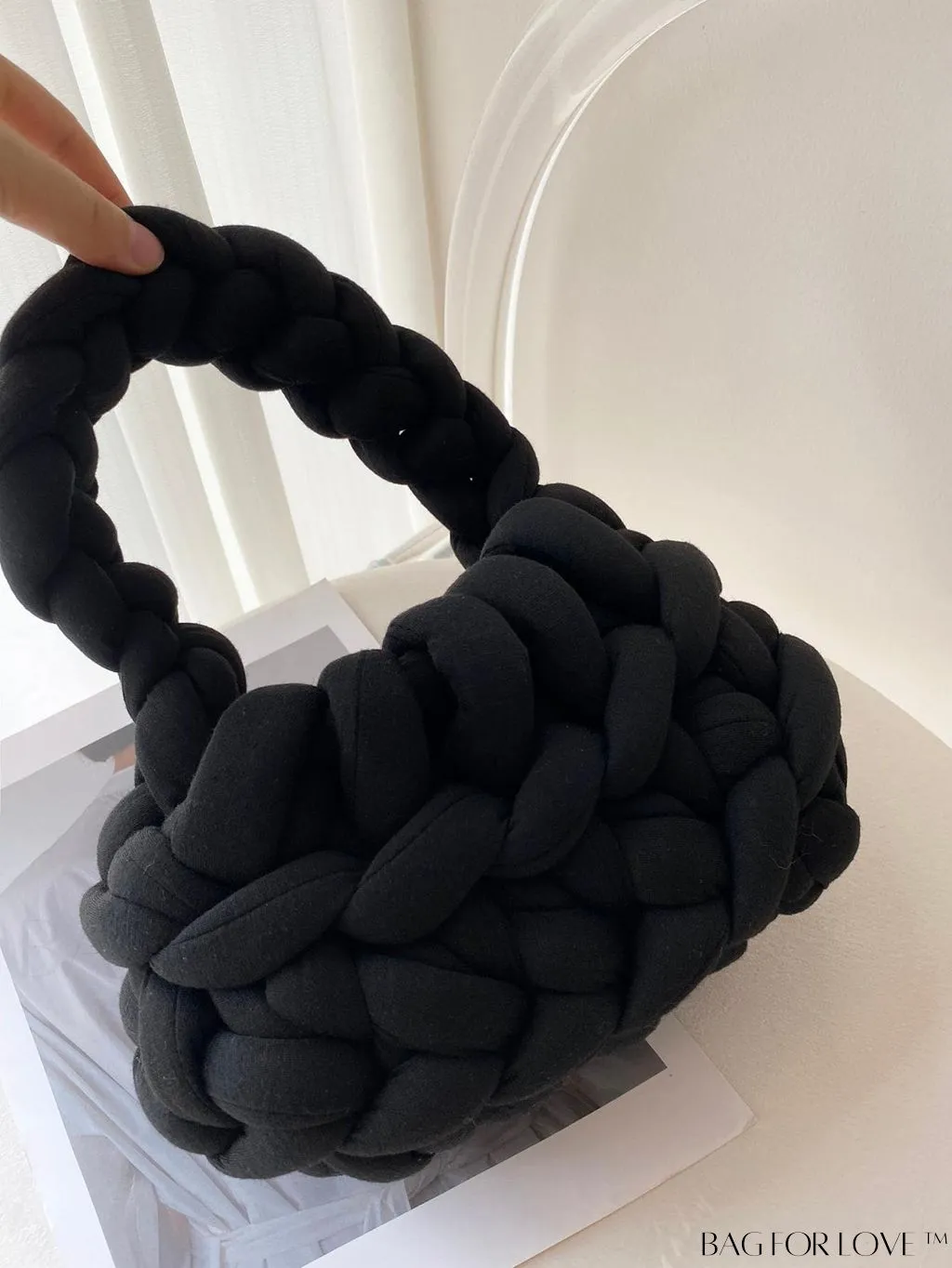 BagForLove - Stylish Solid Color Crochet Bag - A Minimalist Must-Have!