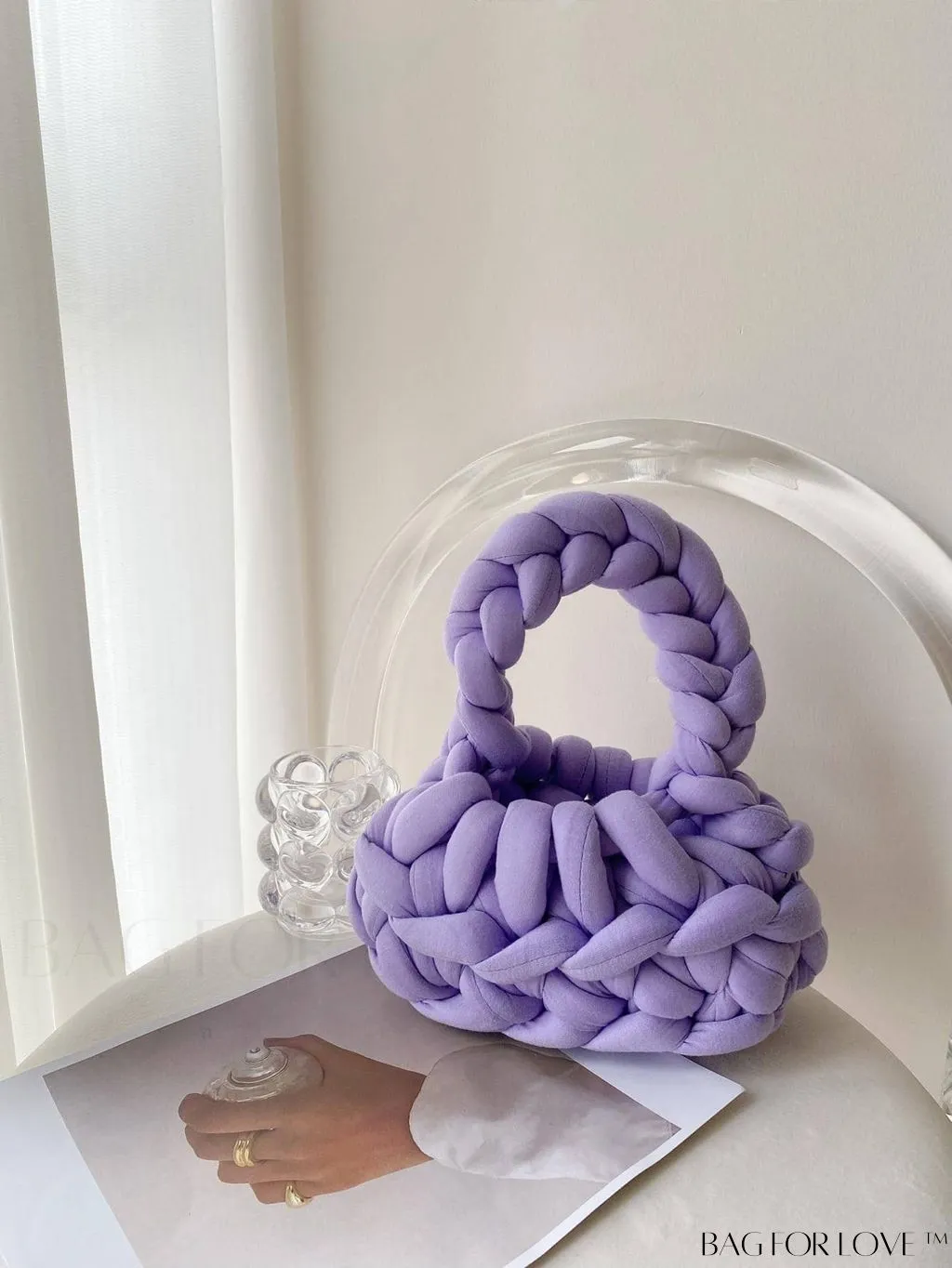 BagForLove - Stylish Solid Color Crochet Bag - A Minimalist Must-Have!