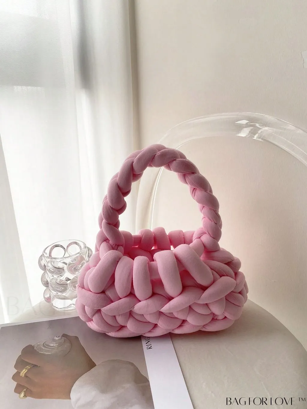 BagForLove - Stylish Solid Color Crochet Bag - A Minimalist Must-Have!