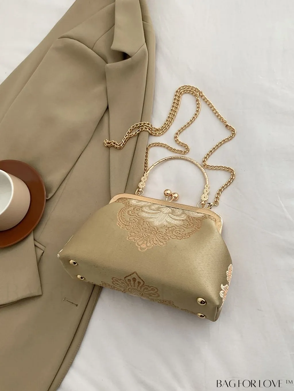 BagForLove - Womens Party Clutch with Detachable Shoulder Strap