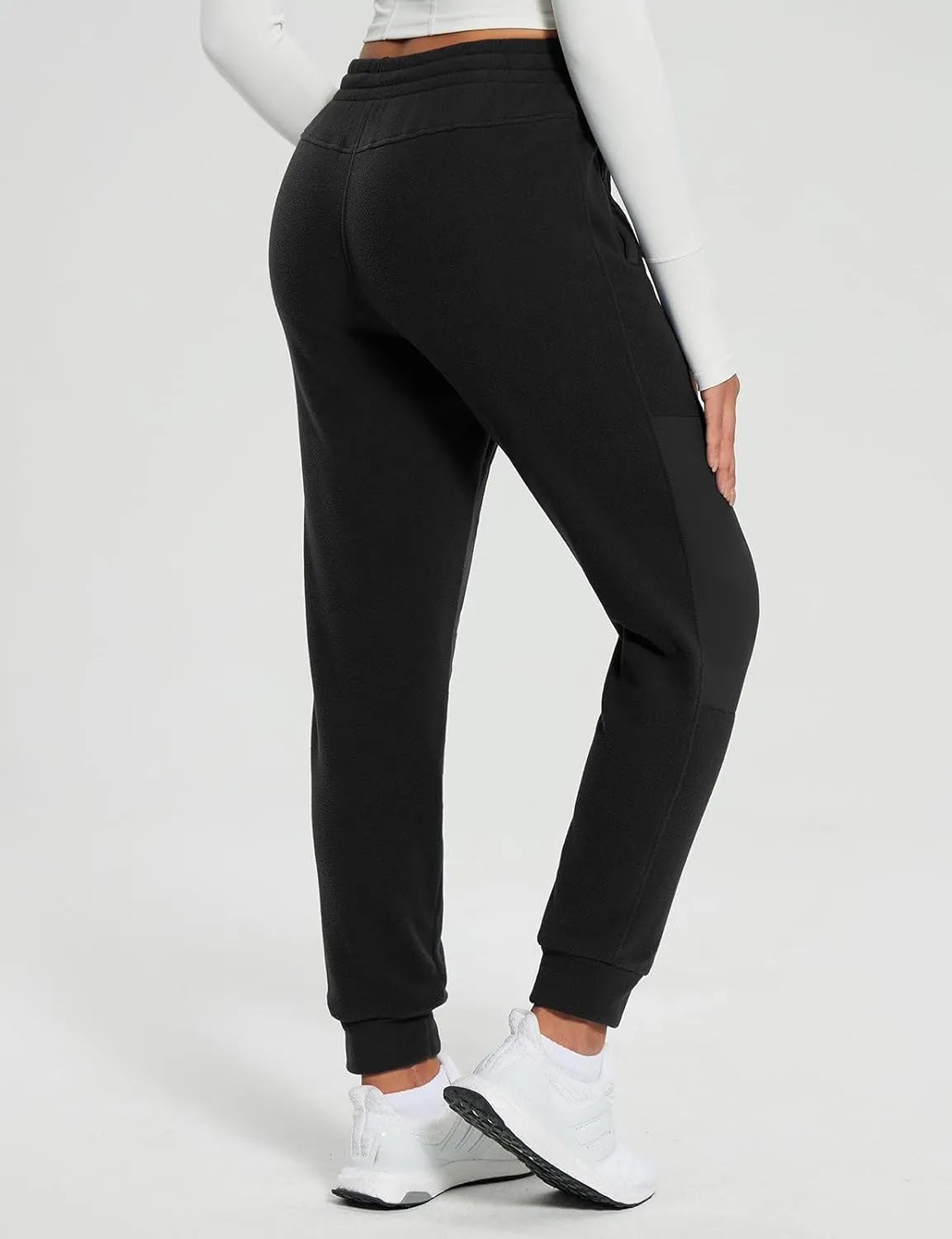 baleaf Women's Polar Fleece Joggers Thermal Sweatpants Winter Warm Cargo Pants for Hiking Running Outdoor