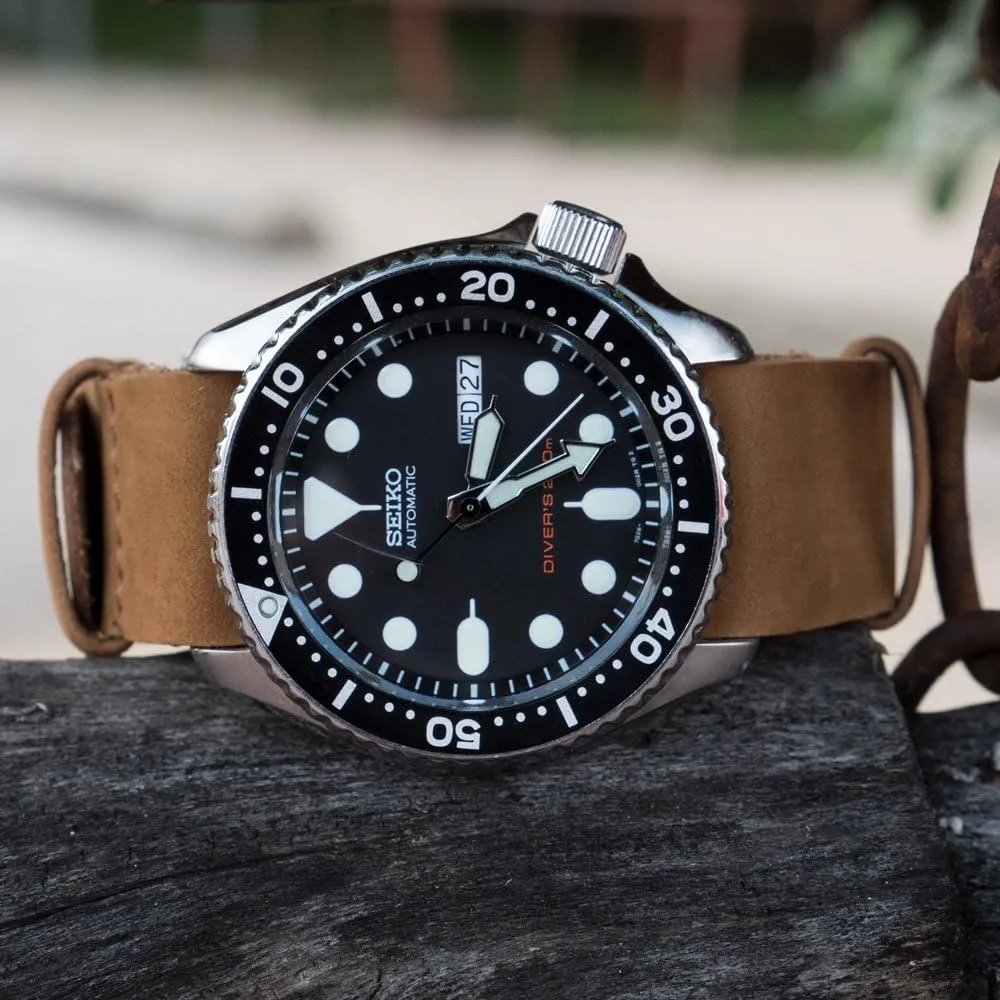 BARTON Leather NATO® Style Watch Straps - Choose Color, Length & Width - 18mm, 20mm, 22mm, 24mm Bands