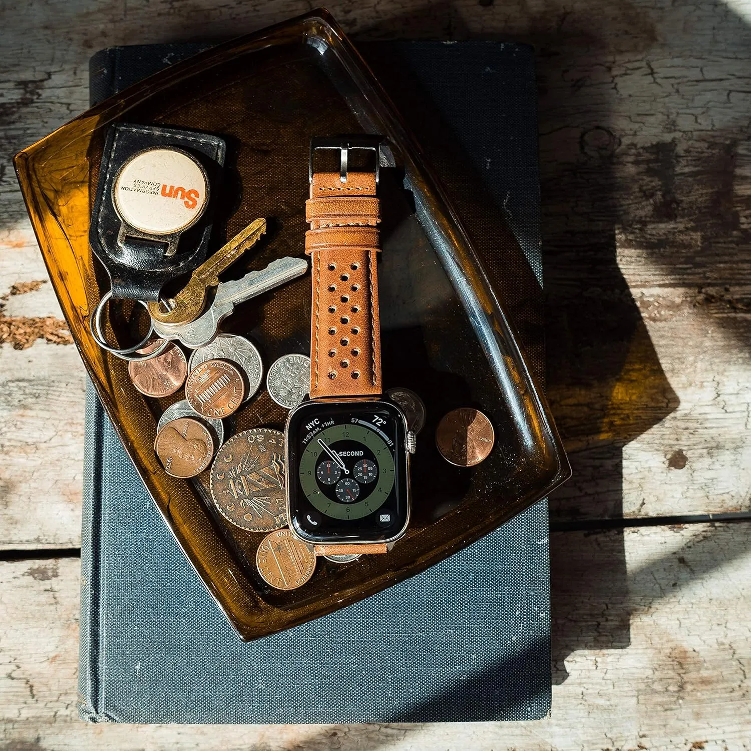 BARTON WATCH BANDS - Horween Leather Watch Bands Compatible with Apple Watch Models - 1, 2, 3, 4, 5, 6, 7, 8, 9, 10, SE, Ultra & Ultra 2