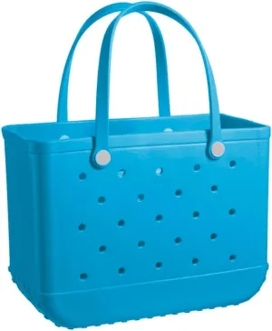 Beach Tote Bag Rubber Bag - Waterproof and Sandproof Tote Bags Outdoor Portable Handbag for Sports(Sky Blue)