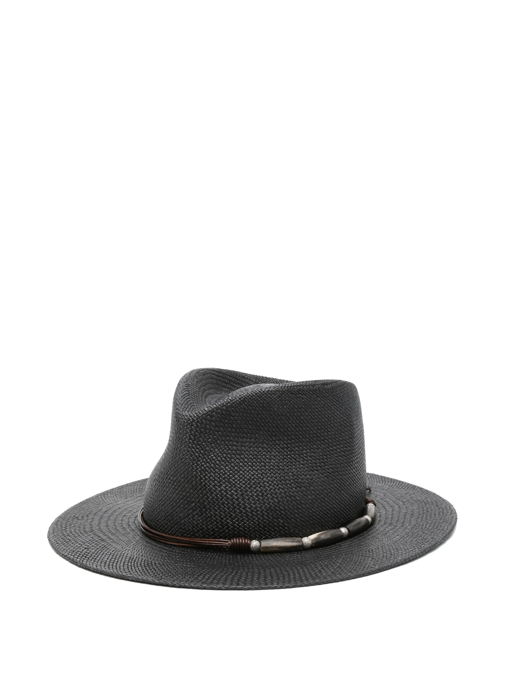 Bead-embellished Fedora