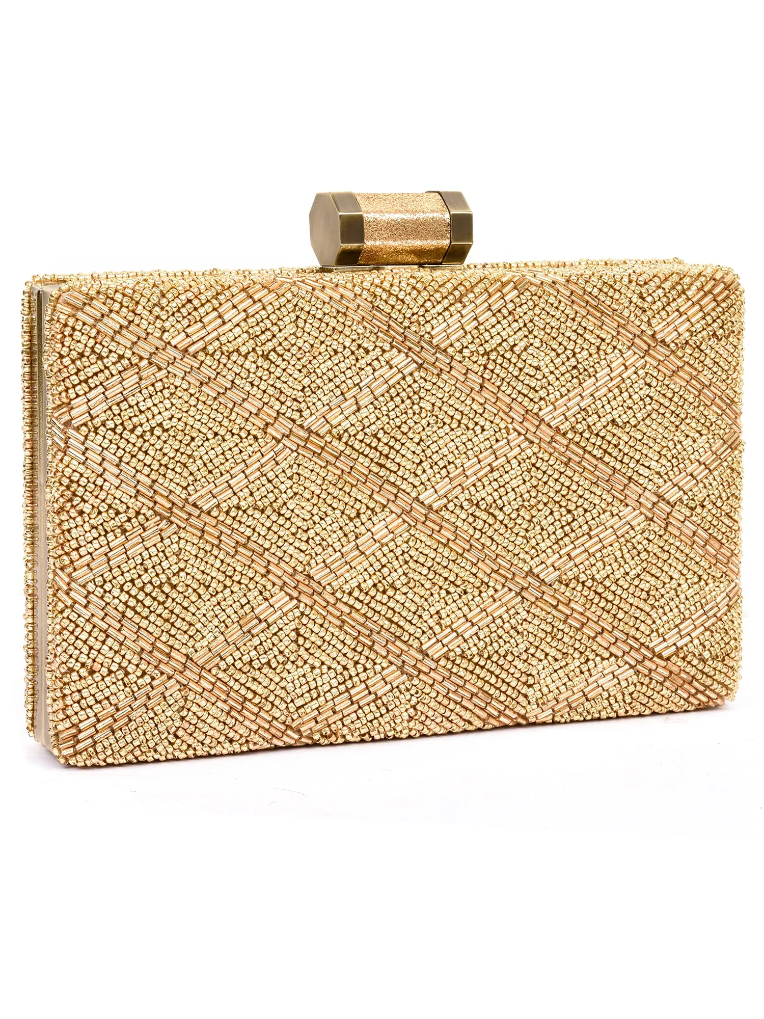 Beaded Box Clutch