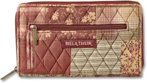 Bella Taylor Wrist Strap Wallet for Women | Multi Card Zip Around Wallet with RFID Protection and Wristlet Strap