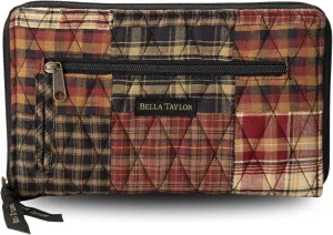 Bella Taylor Wrist Strap Wallet for Women | Multi Card Zip Around Wallet with RFID Protection and Wristlet Strap