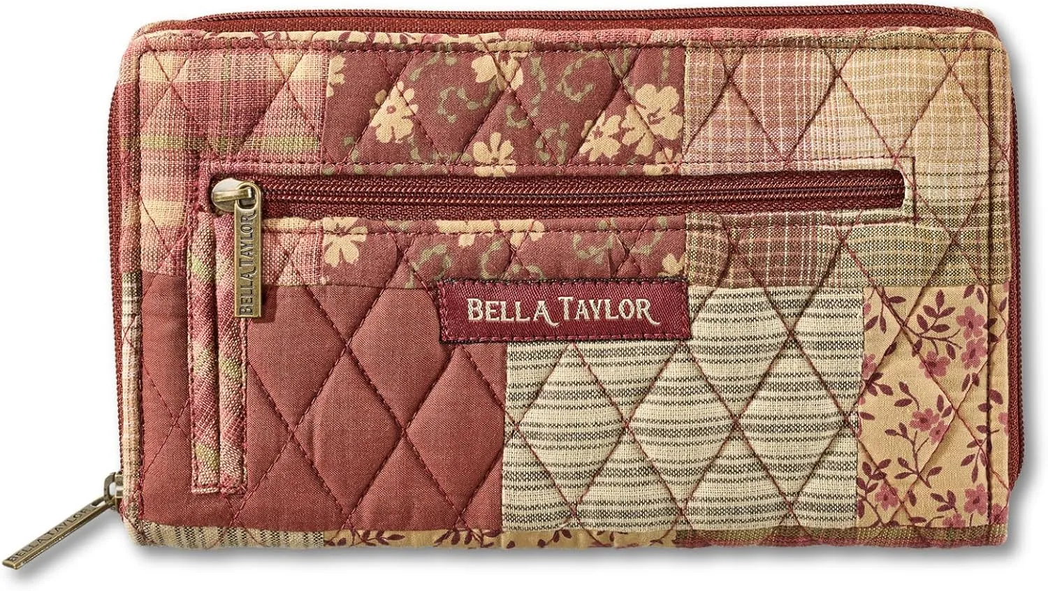 Bella Taylor Wrist Strap Wallet for Women | Multi Card Zip Around Wallet with RFID Protection and Wristlet Strap