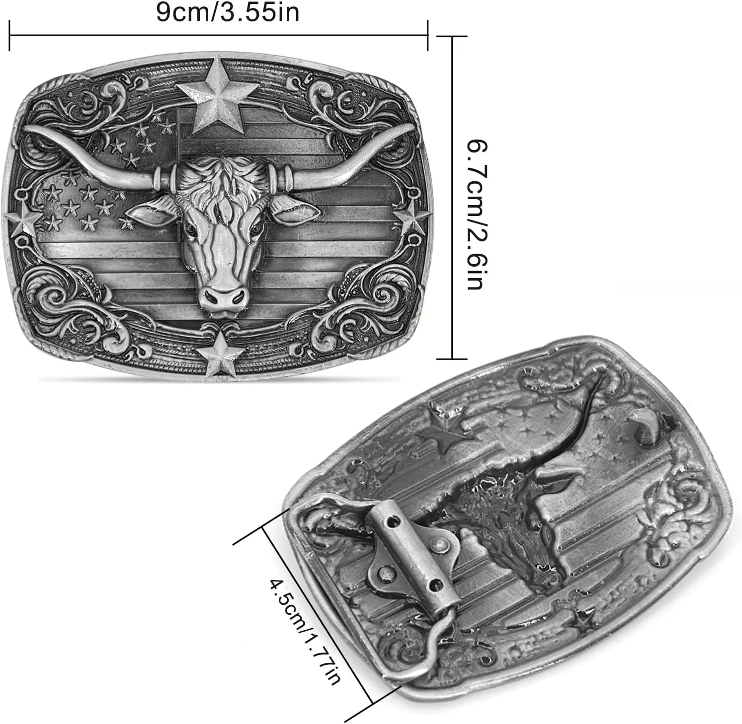 Belt Buckles Men Western Cowboy - Texas Belt Buckle Western Belt Buckles for Men Women Cowboy Cowgirl Belt Buckle