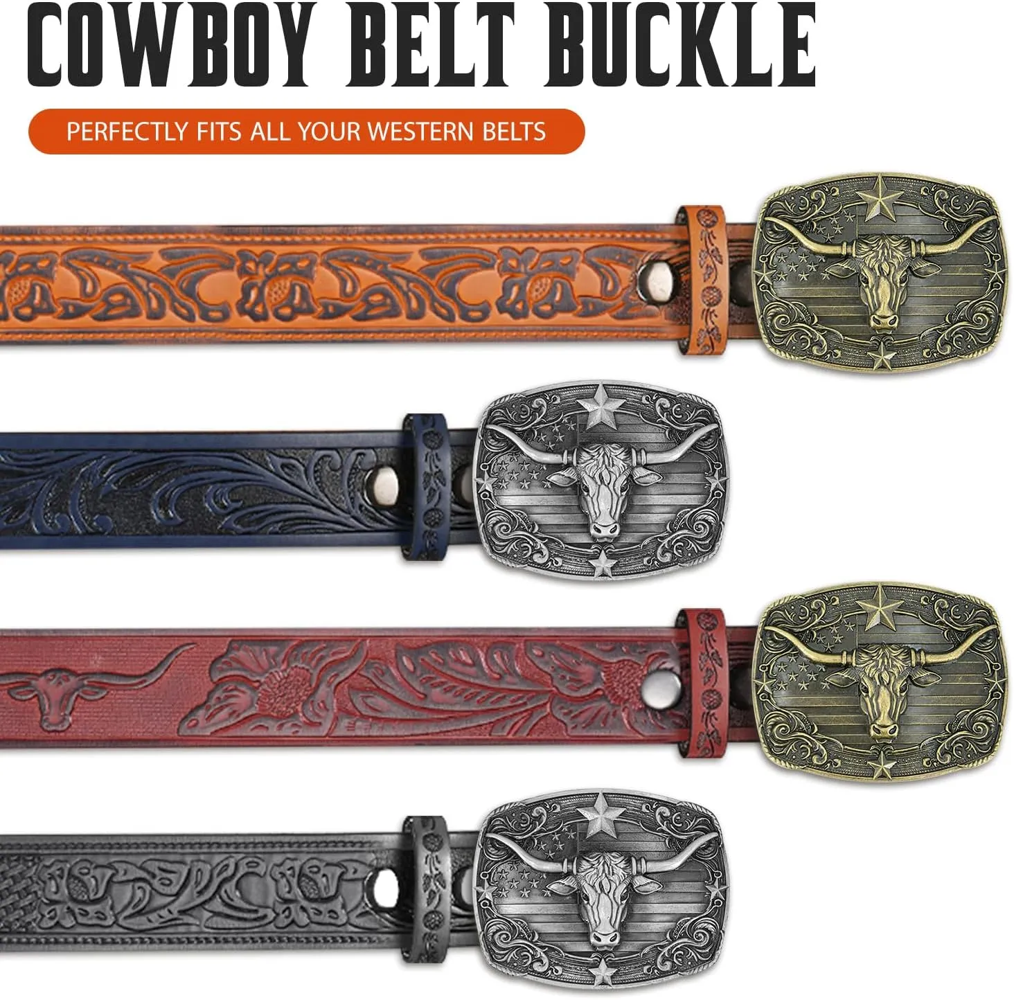 Belt Buckles Men Western Cowboy - Texas Belt Buckle Western Belt Buckles for Men Women Cowboy Cowgirl Belt Buckle