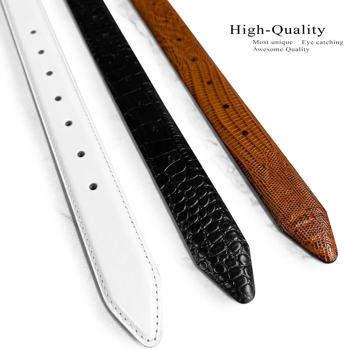 Belts.com Cowhide Full-Grain Genuine Leather Dress Belt Strap,1''(25mm)&1-1/8"(30mm)&1-1/4"(32mm) Wide