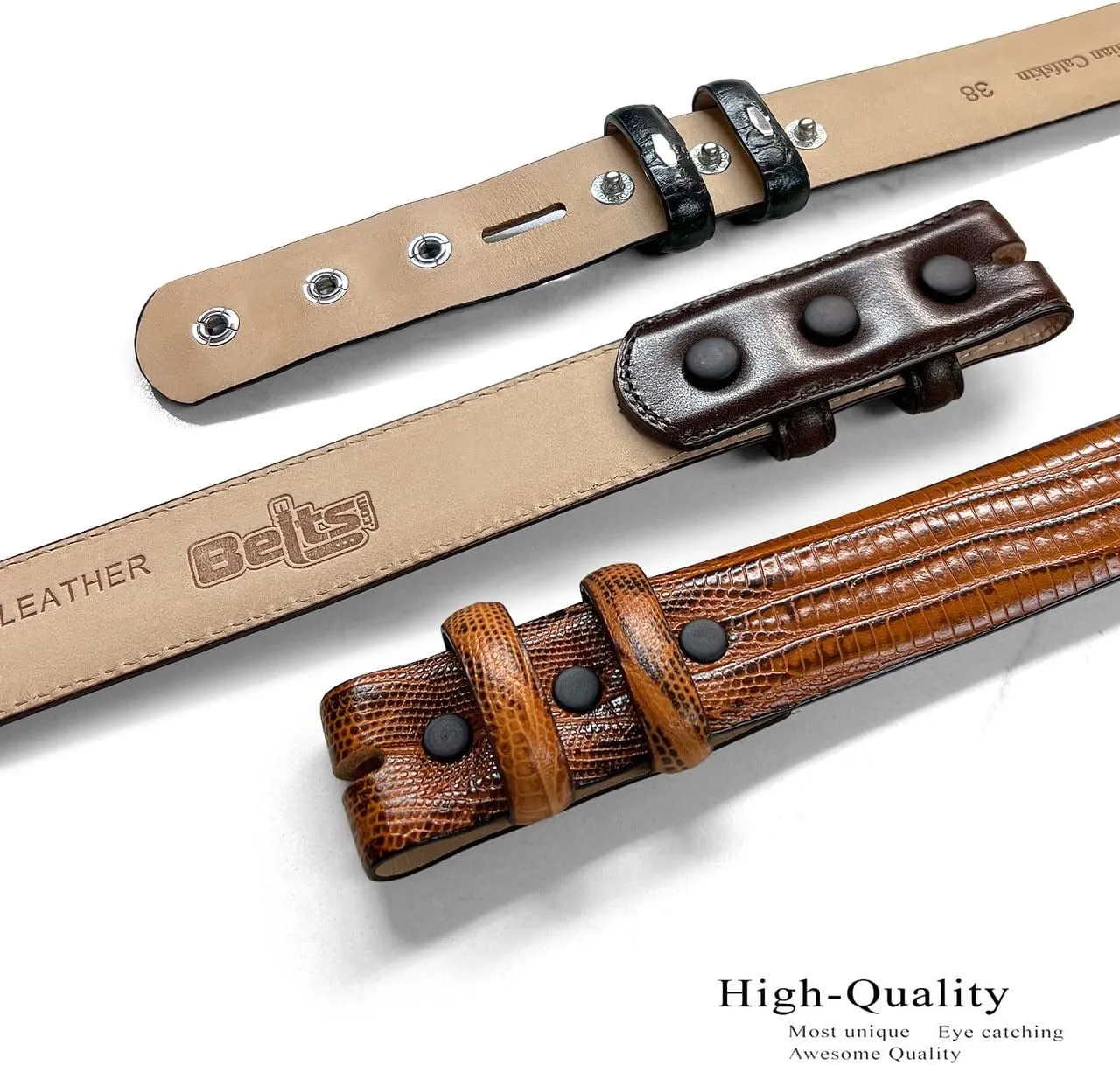 Belts.com Cowhide Full-Grain Genuine Leather Dress Belt Strap,1''(25mm)&1-1/8"(30mm)&1-1/4"(32mm) Wide