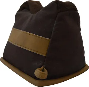 BenchMaster Rifle Bench Bag Rest, All Leather, Shooting Sand Bag, Gun Sighting, Weather Resistant, Hand Double Stitched, Multiple Sizes