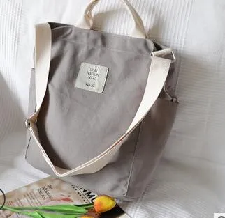 Best price Versatile Reusable Shopping Bag Optimized Women Casual Foldable Shoulder Simple Handbag Of Slanting Art Version Ladies Bag Tote The Canvas