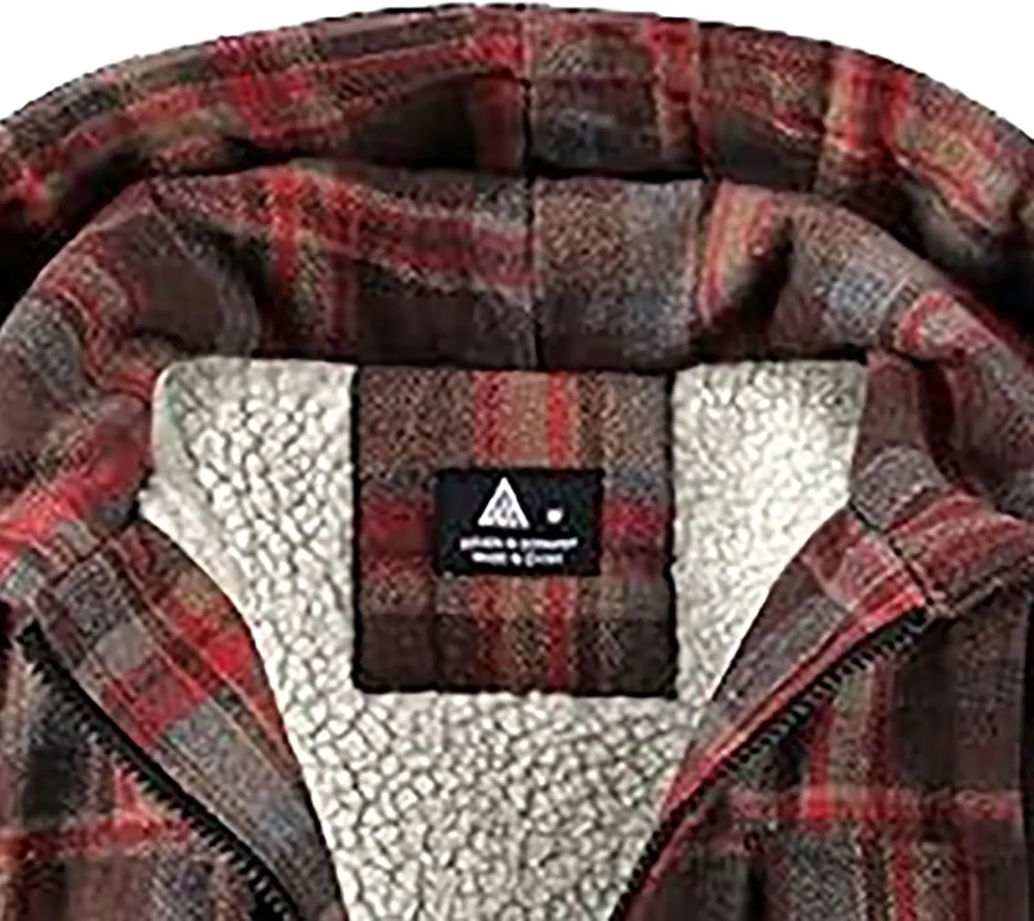 Big and Tall Flannel Jacket for Men Cotton Plaid Fleece Lined Hoodies Sherpa Full Zip Plus Size Fall Winter Warm Coat
