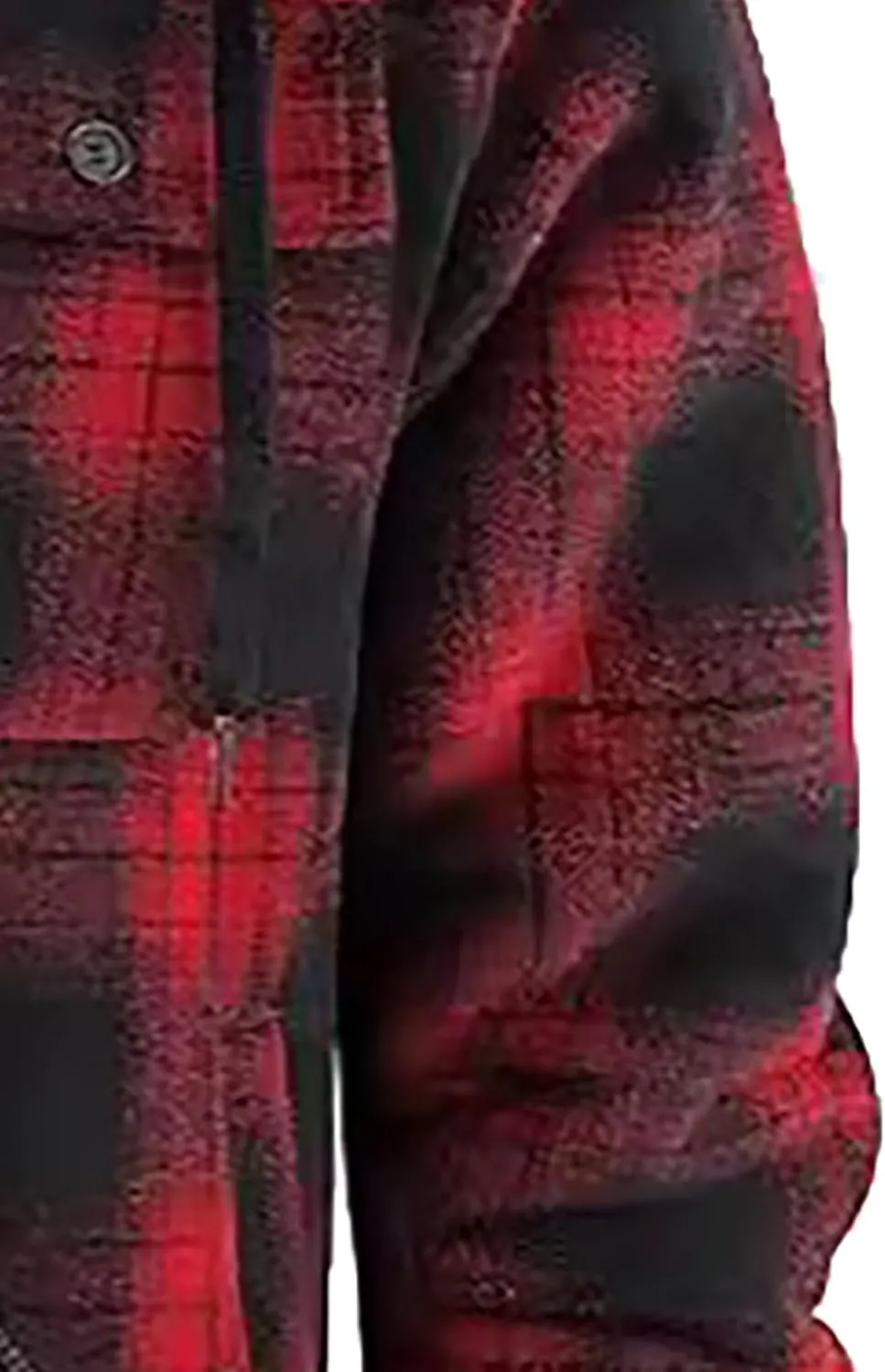 Big and Tall Flannel Jacket for Men Cotton Plaid Fleece Lined Hoodies Sherpa Full Zip Plus Size Fall Winter Warm Coat