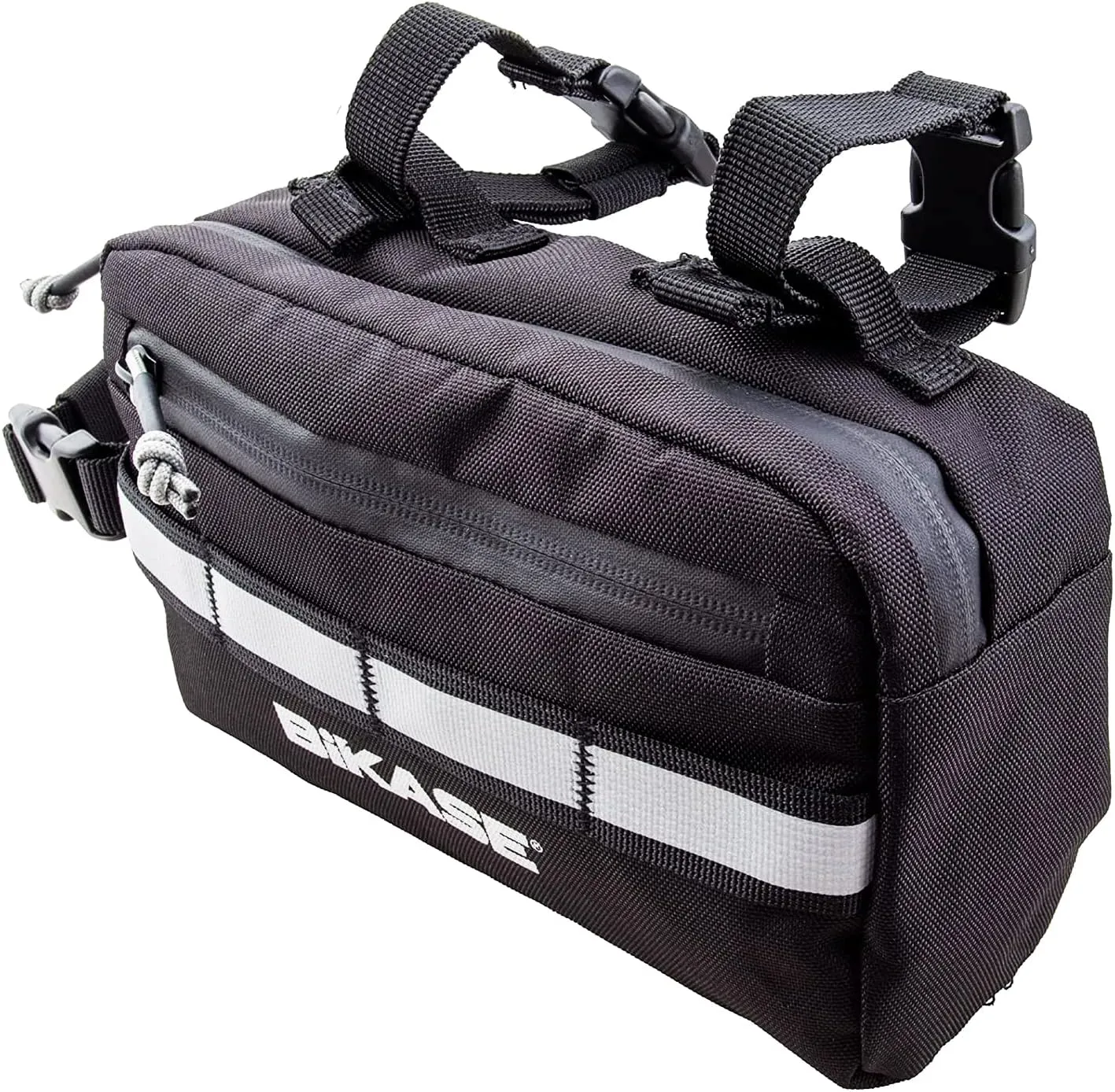 BiKase Hipster Bike Bag, Fanny Pack & Bicycle Handlebar Bag - Multipurpose Bike Pouch for Handlebars, Mounts as a Frame Bag Waterproof, Handle Bar Cycling Accessories