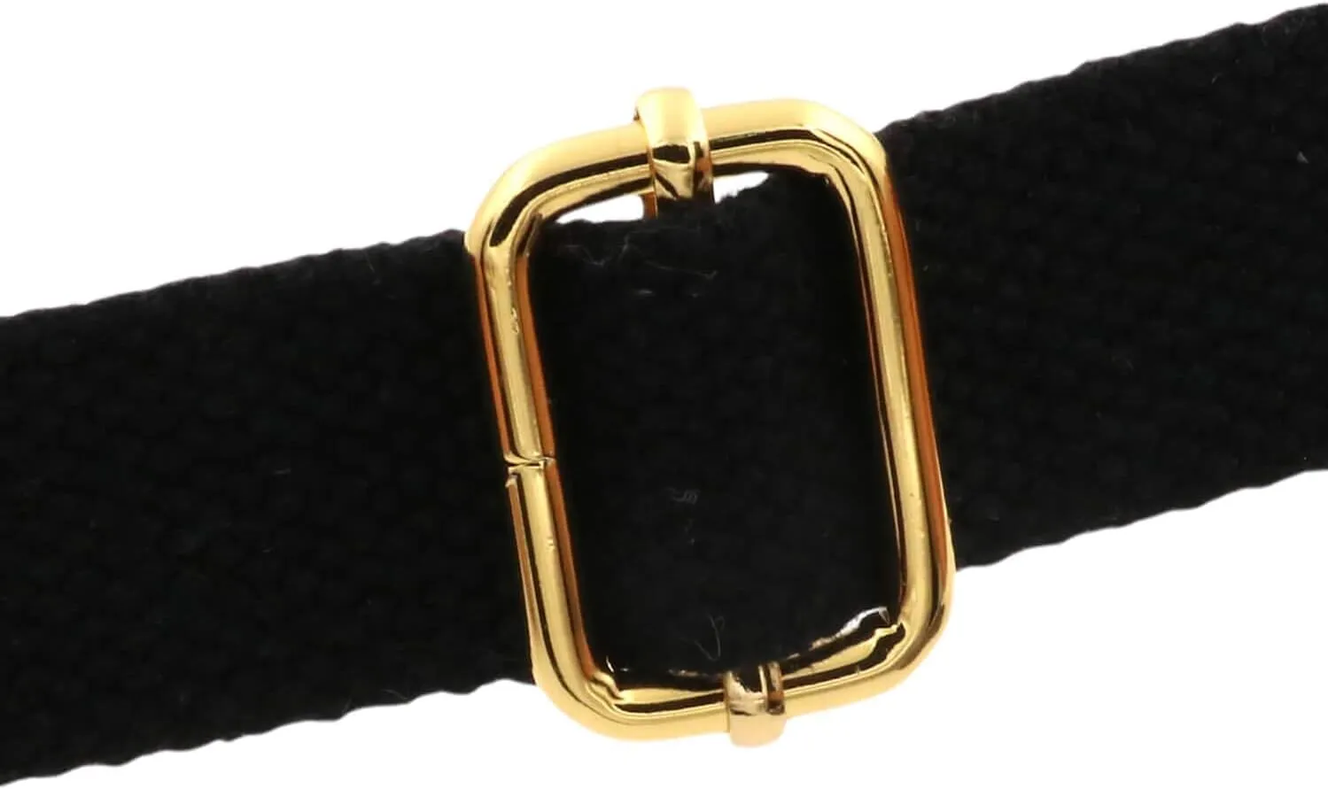 BIKICOCO Metal Slide Adjuster Buckle Tri-Glides with Movable Center Bar, for Straps, 1 x 0.6 Inch, Gold, Pack of 30