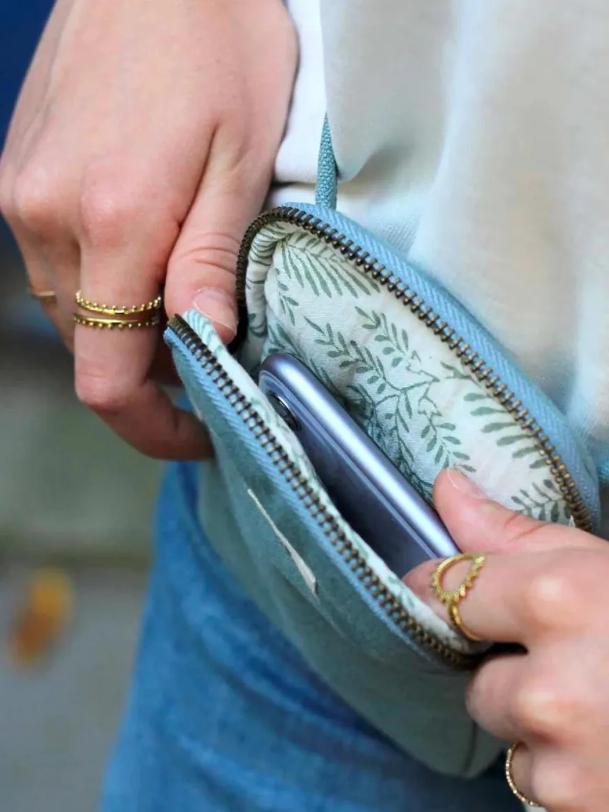 Bill Pochette téléphone Sauge | Hindbag