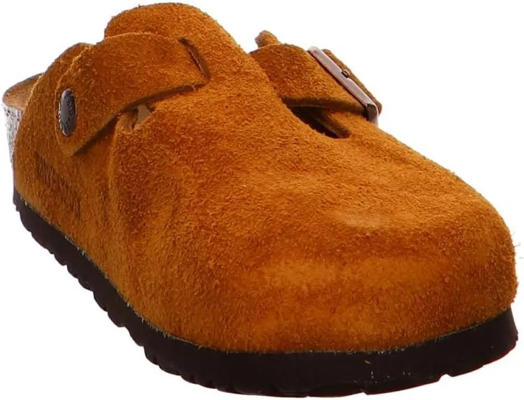 Birkenstock Unisex-Adult Boston Bosten Super-Runner Work Shoes Natural Leather Black Size 36-Normal Footbed, 10