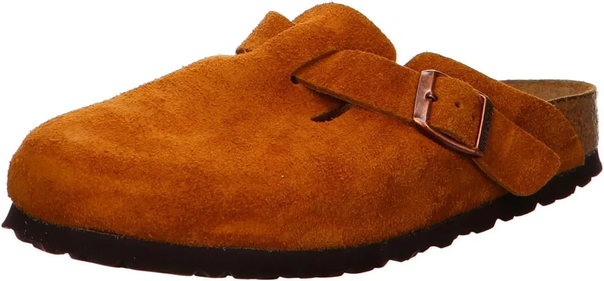 Birkenstock Unisex-Adult Boston Bosten Super-Runner Work Shoes Natural Leather Black Size 36-Normal Footbed, 10