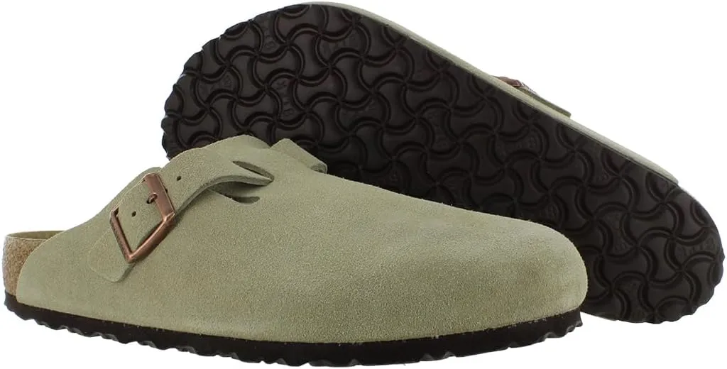 Birkenstock Unisex-Adult Boston Bosten Super-Runner Work Shoes Natural Leather Black Size 36-Normal Footbed, 10