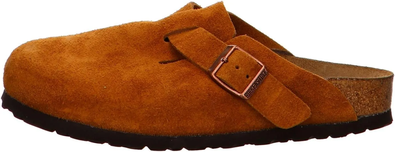 Birkenstock Unisex-Adult Boston Bosten Super-Runner Work Shoes Natural Leather Black Size 36-Normal Footbed, 10
