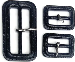 BLACK BUCKLE 2.5'' Faux LEATHER ,TRENCH AND RAIN COAT ( belt size 1-7/8'' , )