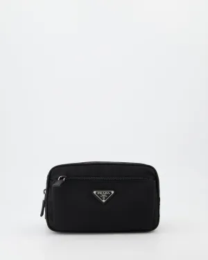 Black Re-Nylon Belt Bag