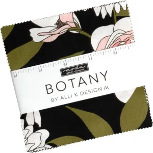Botany Charm Pack by Alli K Design; 42-5-inch Precut Fabric Quilt Squares