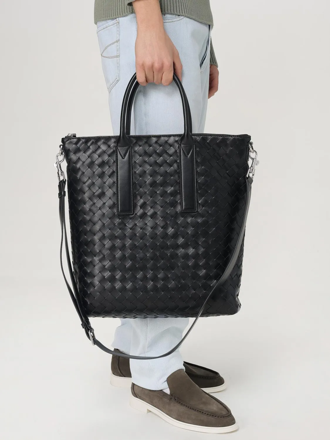 Bottega Veneta Shoulder Bag Men Black